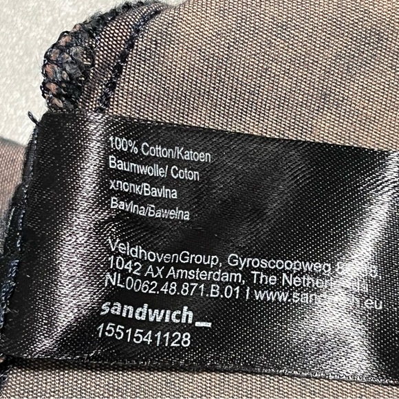 Sandwich Bleached Denim Long Sleeve Snap Front Shirt - Picture 14 of 16